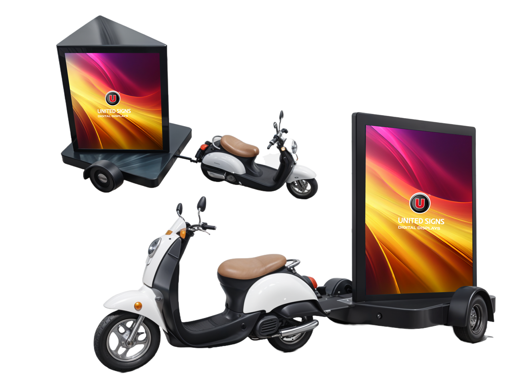 USMT4 Scooter Advertising Trailer