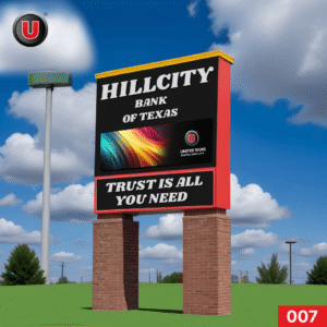 P8 (8mm) 5'h x 8'w Electronic Digital LED Business Sign 007 | WiFi & USB Control