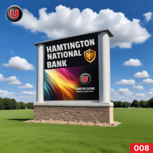 P8 4'h x 8'w Outdoor Digital Business Sign 008 | LED Screen Picture Video