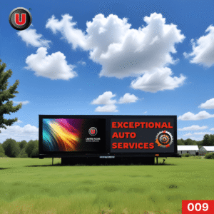 HD Quality 3'h x 6'w Digital LED Business Sign 009 | Waterproof LED Display