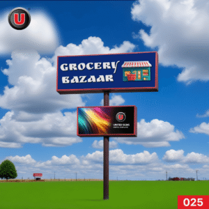 P8 4'h x 8'w Digital Programmable LED Business Sign 025 - High Refresh Rate