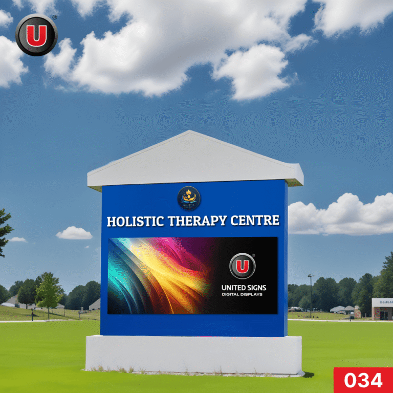 P8 (8mm) 3’h x 6’w Digital LED Business Sign 034 – LED Full Color Display