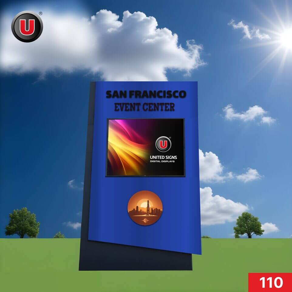 P8 (8mm) 6'h x 6'w Digital LED Monument Sign 110 - Free Lifetime Support