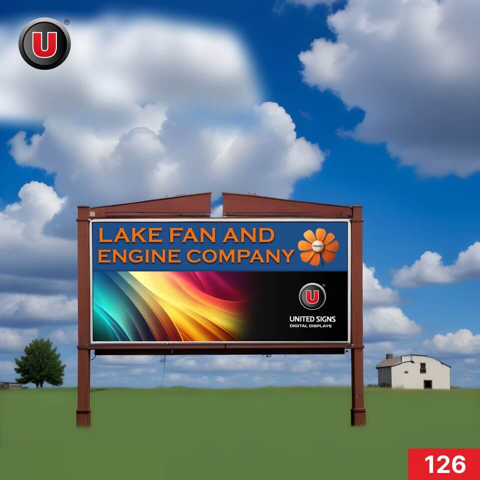 P8 (8mm) 3'h x 6'w LED Digital Government Sign 126 - Lifetime Cloud Access