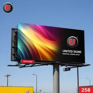 10'h x 36'w Digital LED Billboard Display 258 - IP67 Rated for Outdoor Use
