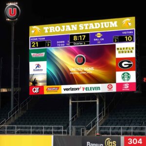 Programmable 10'h x 24'w LED Digital Scoreboard Display Panel 304 - WiFi-enabled