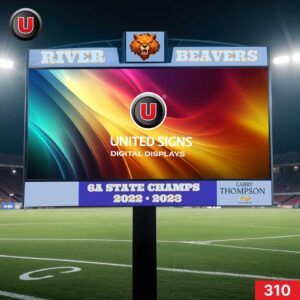 8'h x 20'w LED Digital Scoreboard Display Panel 310