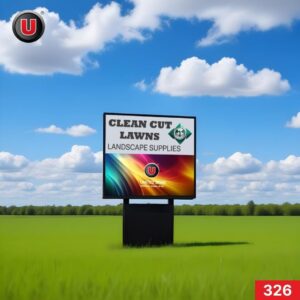 P8 (8mm) 3'h x 6'w Digital LED Business Sign 326