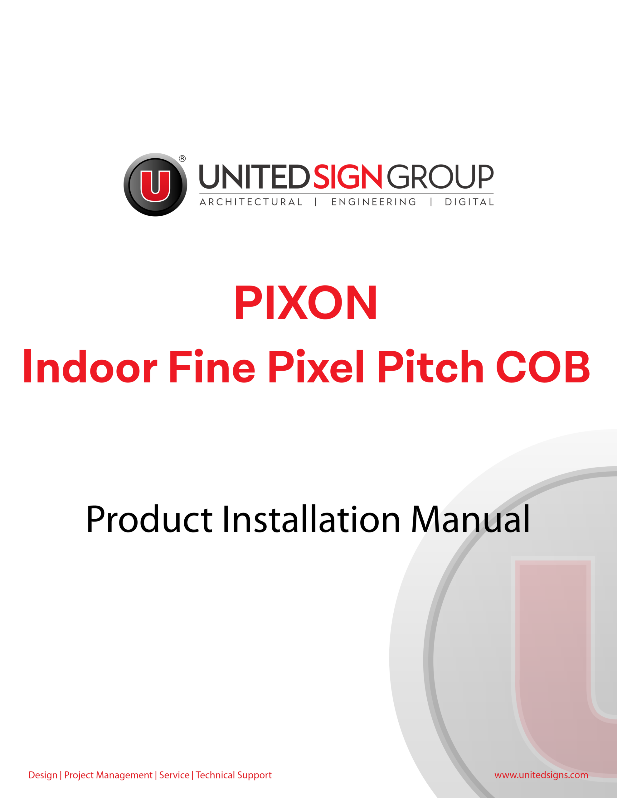 Pixon Installation Manual