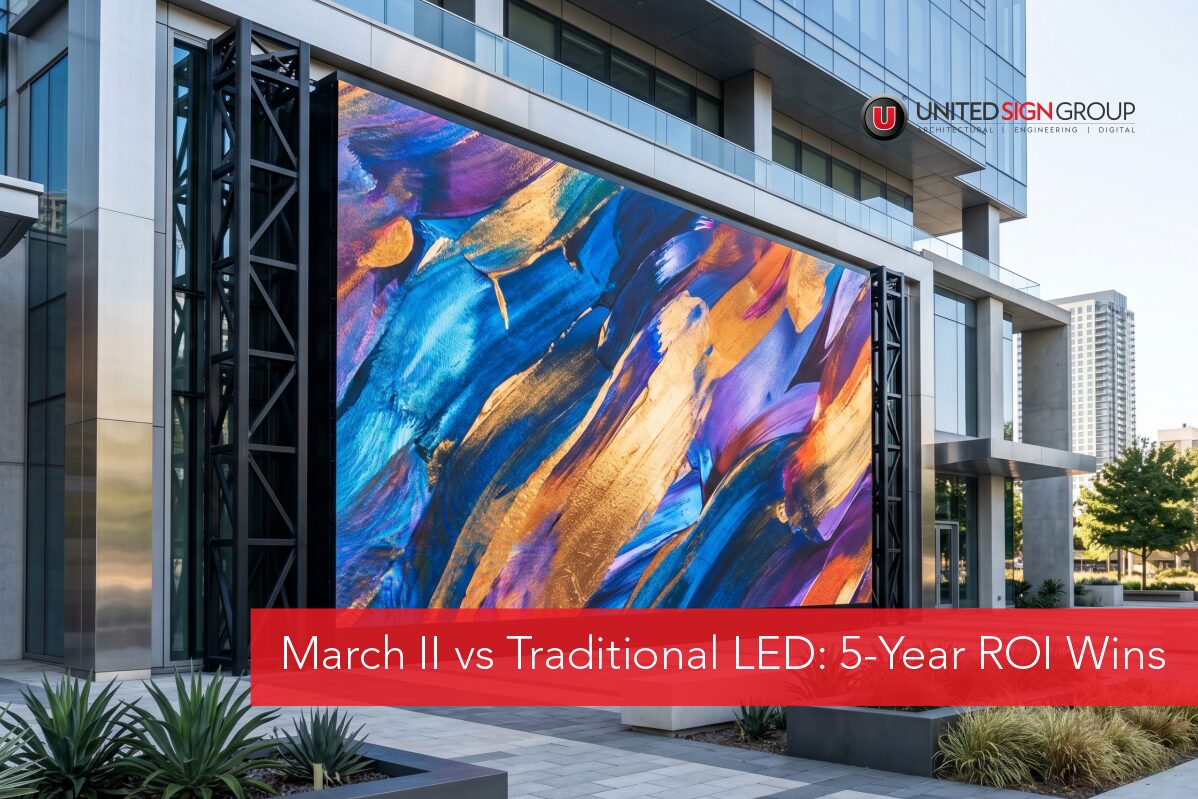 March II vs Traditional Large-Format Outdoor LED: Where ROI Improves Over the Display Lifecycle
