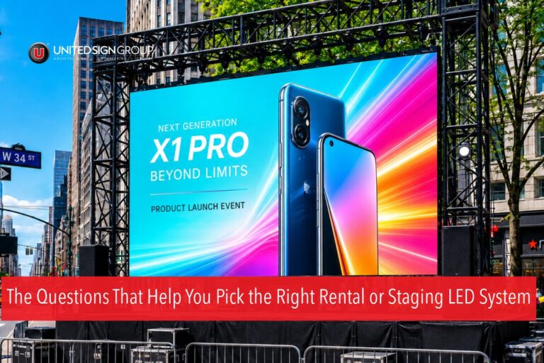 Rental LED display checklist for production companies and event buyers