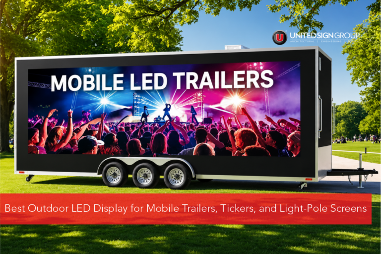 Best Outdoor LED Display for Mobile Trailers, Tickers, and Light-Pole Screens