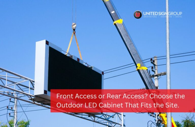 Front Access Outdoor LED Cabinet