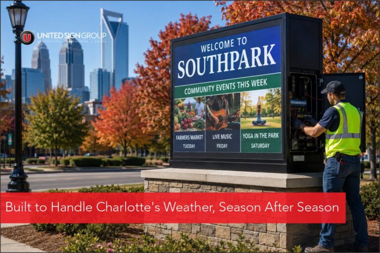 How Charlotte’s Weather Affects Sign Material & Maintenance Choices