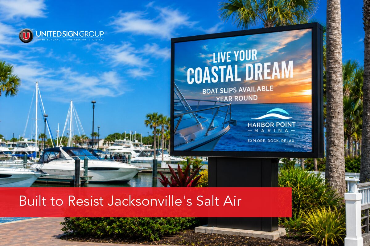 Coastal Corrosion 101: Protecting Outdoor LED Signs in Jacksonville’s Salt Air Climate